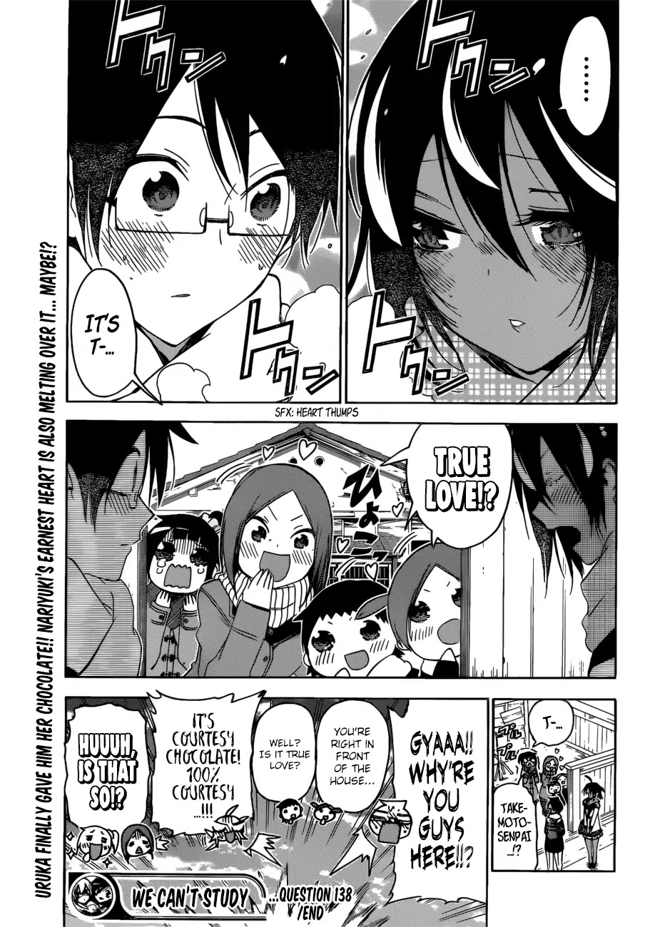 Bokutachi wa Benkyou ga Dekinai Chapter 138 page 20 - Chapter 138: Sometimes The Maiden's Sweet Thoughts Link to [X] ②