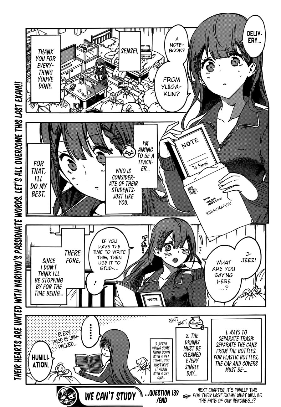 Bokutachi wa Benkyou ga Dekinai Chapter 139 page 21 - Chapter 139: Each of Them are by Themselves, Learning the Final [X]