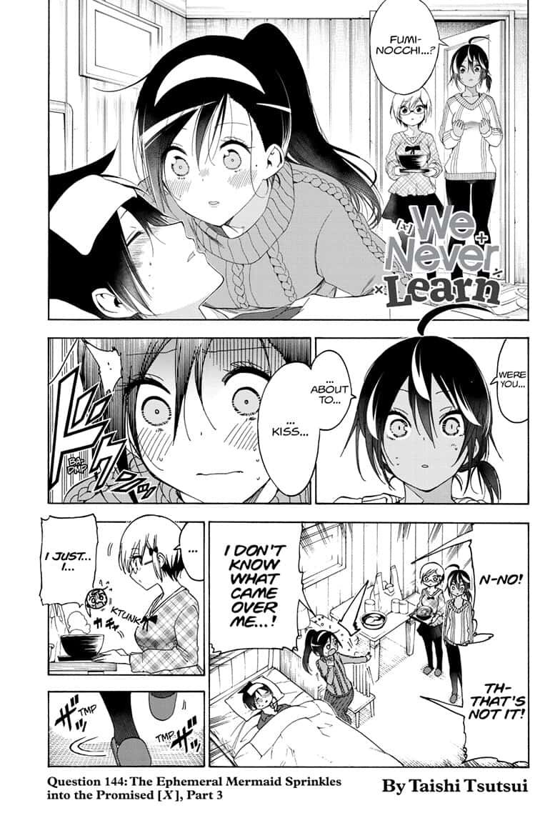 Bokutachi wa Benkyou ga Dekinai Chapter 144 page 1 - Chapter 144