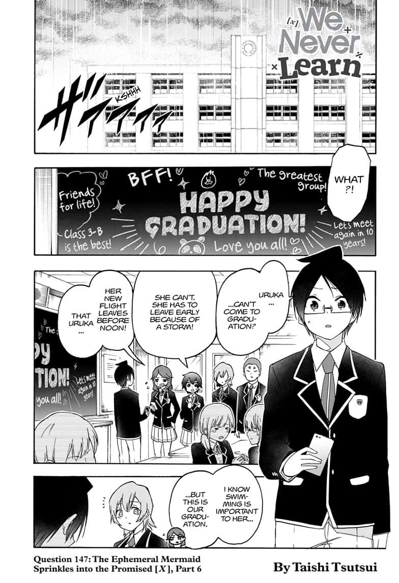 Bokutachi wa Benkyou ga Dekinai Chapter 147 page 1 - Chapter 147: Question 147