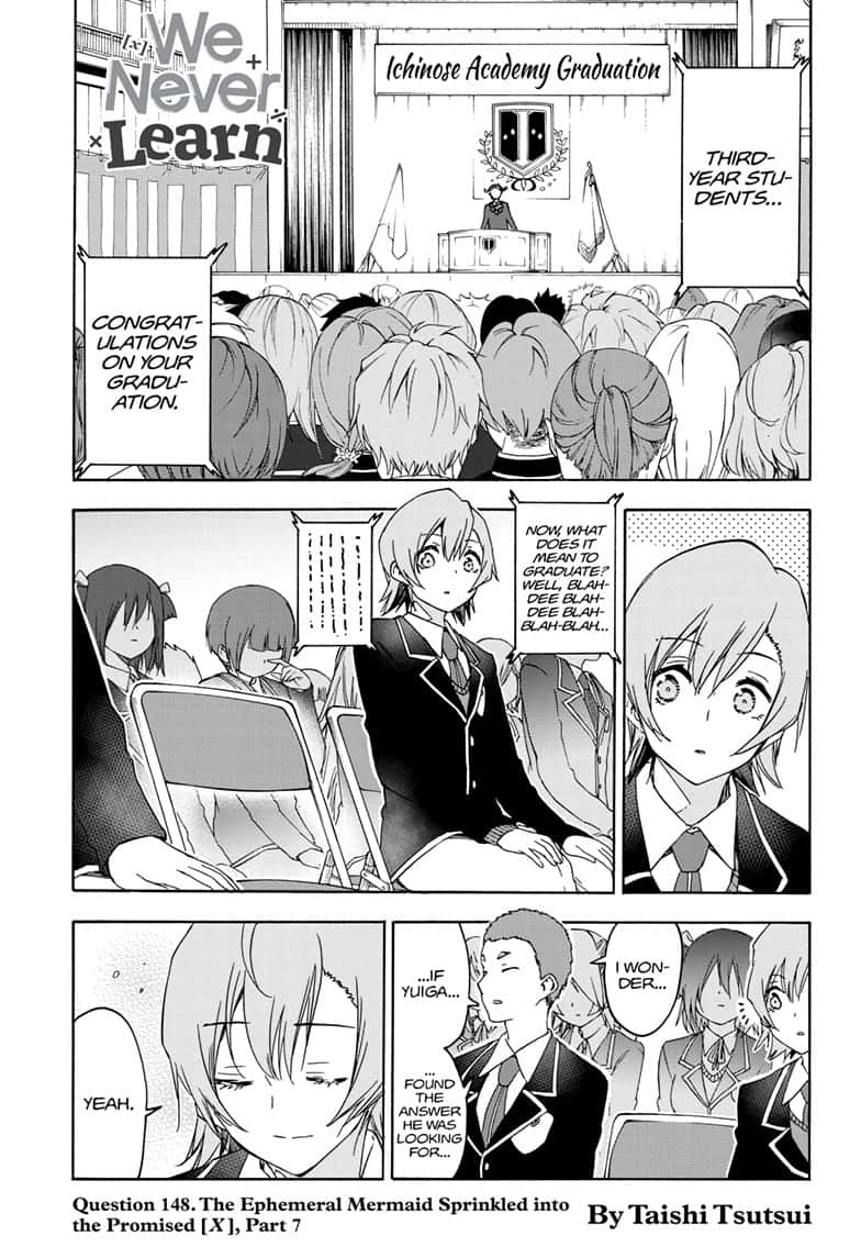 Bokutachi wa Benkyou ga Dekinai Chapter 148 page 1 - Chapter 148: Question 148