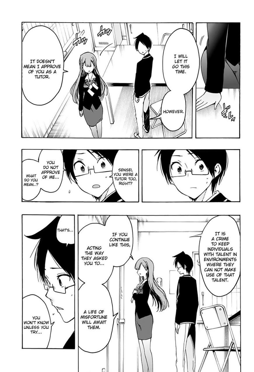 Bokutachi wa Benkyou ga Dekinai Chapter 16 page 11 - Chapter 16: Thus the predecessor still [X] the geniuses.