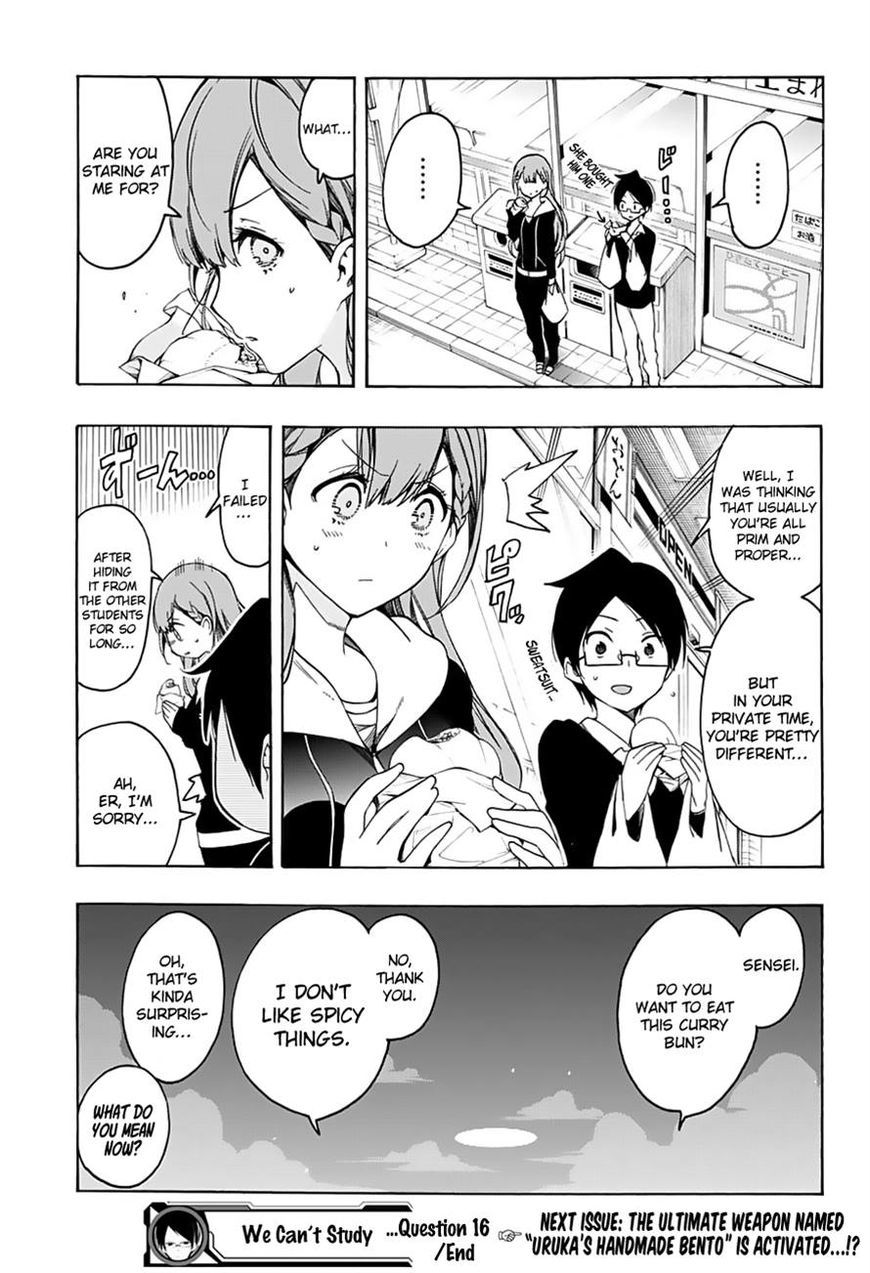 Bokutachi wa Benkyou ga Dekinai Chapter 16 page 19 - Chapter 16: Thus the predecessor still [X] the geniuses.