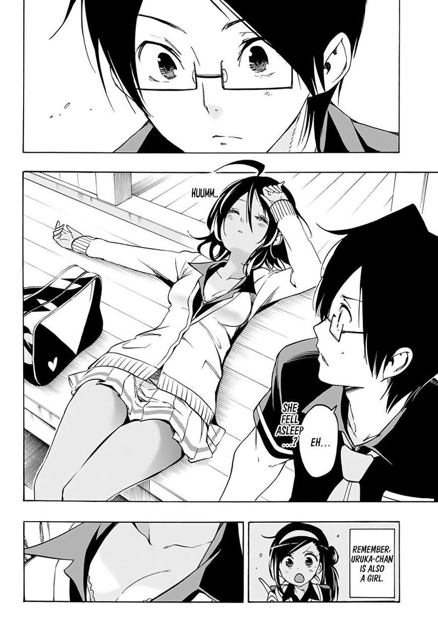 Bokutachi wa Benkyou ga Dekinai Chapter 19 page 13 - Chapter 19: The Genius and [X] consider each other’s weather conditions.