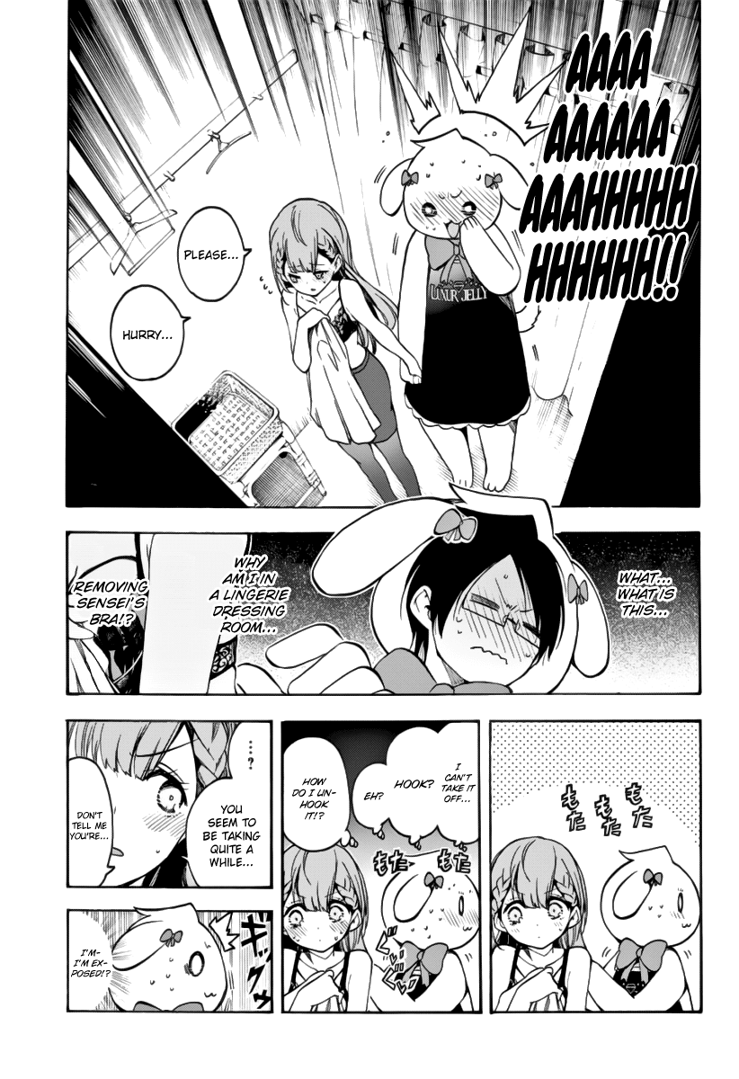 Bokutachi wa Benkyou ga Dekinai Chapter 28 page 14 - Chapter 28: For the sake of [X], the genius struggles in forbidden grounds.