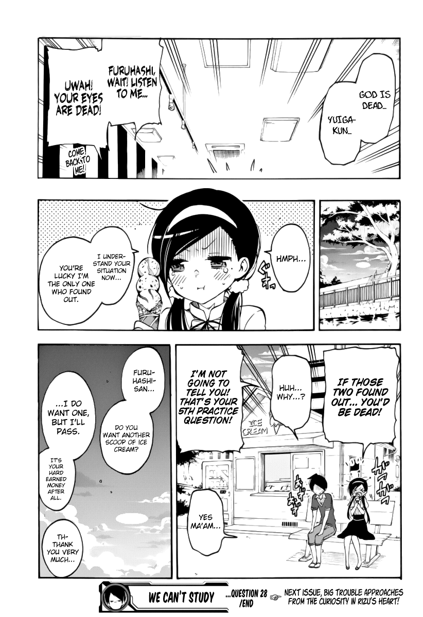 Bokutachi wa Benkyou ga Dekinai Chapter 28 page 20 - Chapter 28: For the sake of [X], the genius struggles in forbidden grounds.