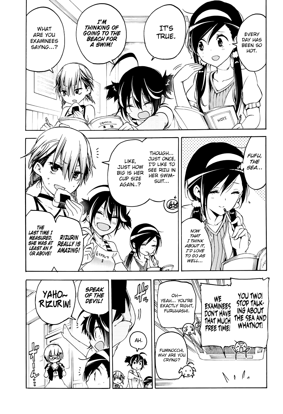Bokutachi wa Benkyou ga Dekinai Chapter 44 page 4 - Chapter 44: The genius and him each contemplate the evaluation of [X]