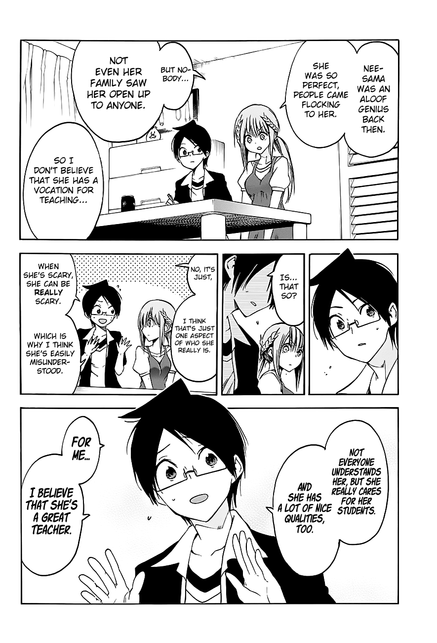 Bokutachi wa Benkyou ga Dekinai Chapter 46 page 15 - Chapter 46: Her charming flirtation will [X] him