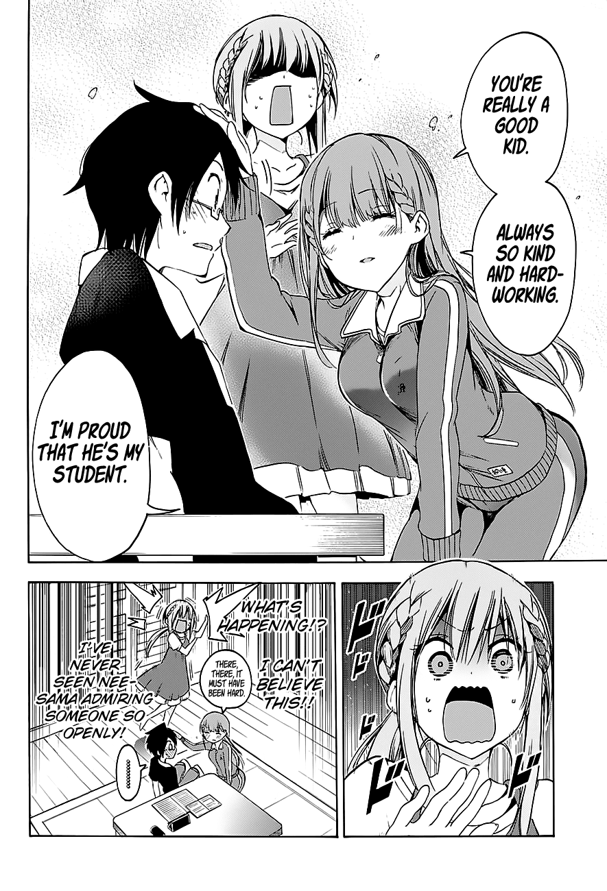 Bokutachi wa Benkyou ga Dekinai Chapter 46 page 17 - Chapter 46: Her charming flirtation will [X] him