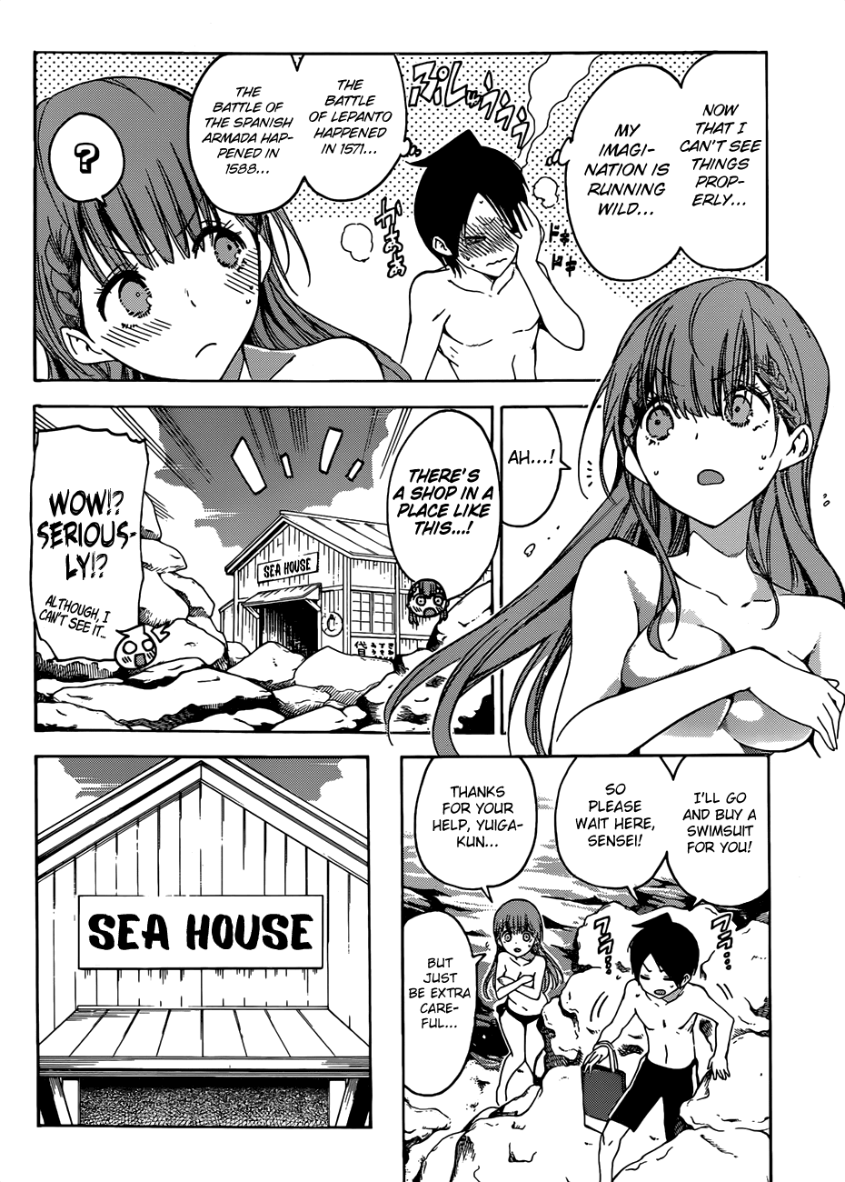 Bokutachi wa Benkyou ga Dekinai Chapter 49 page 9 - Chapter 49: After narrowly avoiding death → [X] is all the predecessor can do