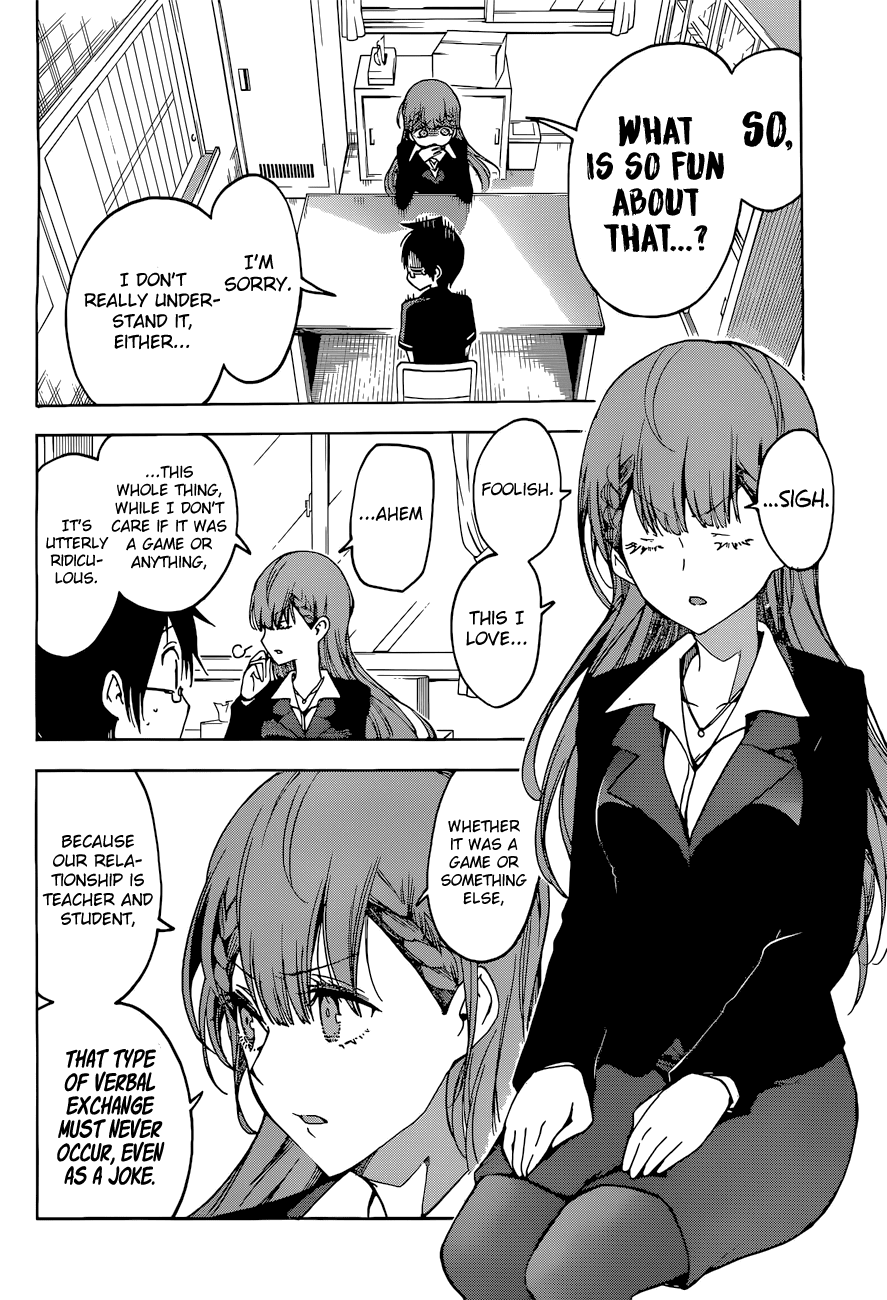 Bokutachi wa Benkyou ga Dekinai Chapter 55 page 19 - Chapter 55: They Expressed Words that Became [X] out of Fun