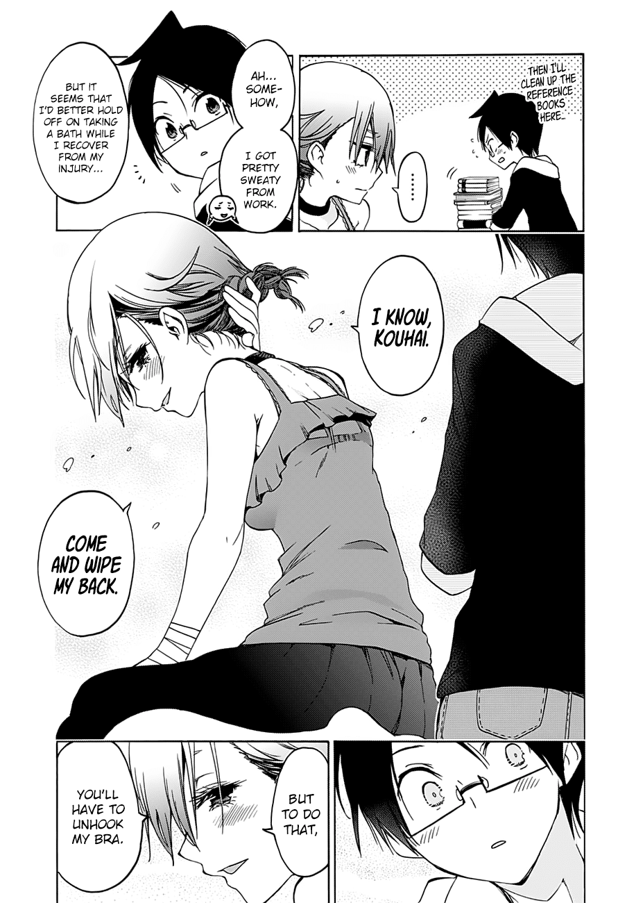 Bokutachi wa Benkyou ga Dekinai Chapter 60 page 14 - Chapter 60: The Predecessor’s [X] sometimes Becomes his Devotion
