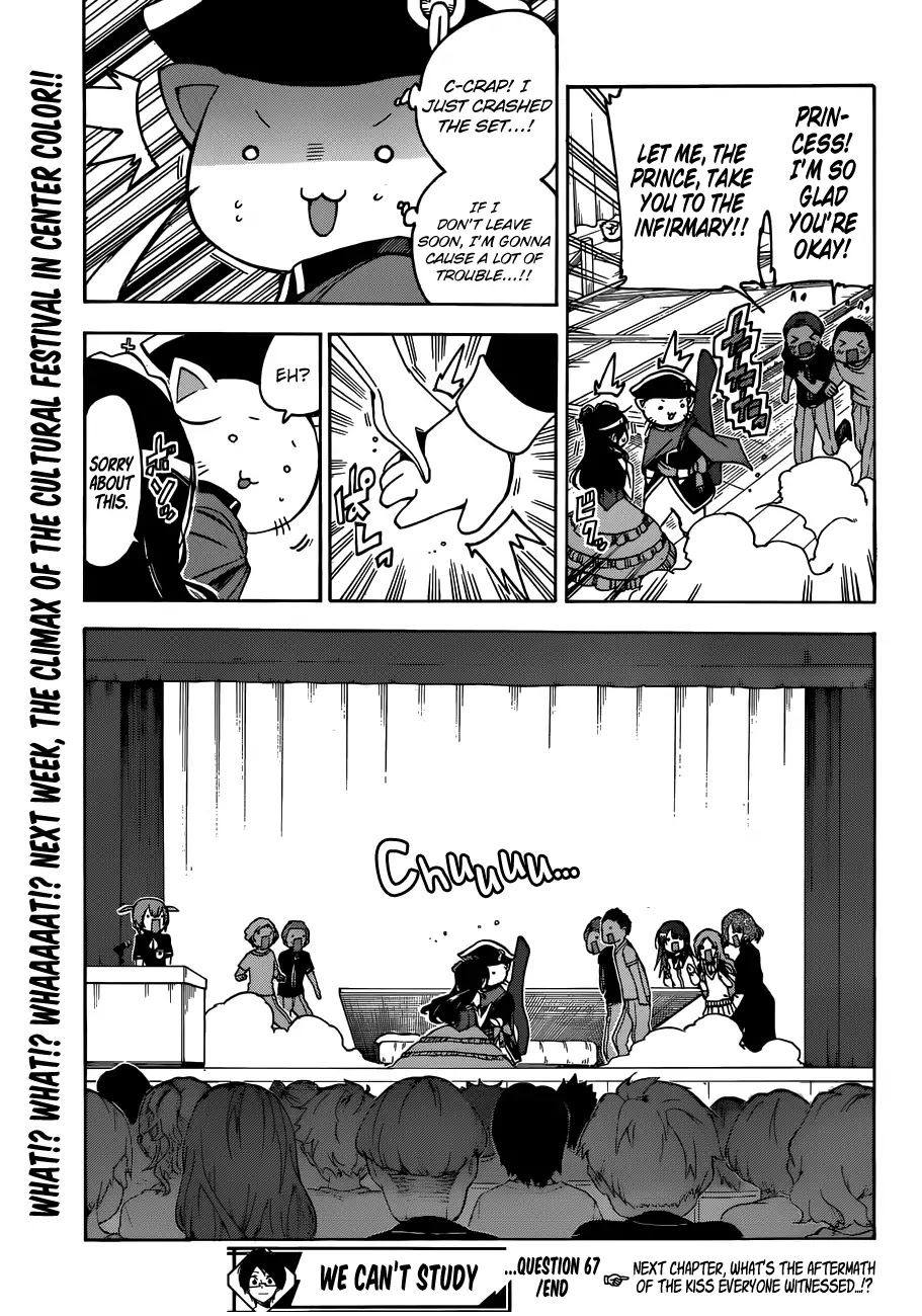 Bokutachi wa Benkyou ga Dekinai Chapter 67 page 20 - Chapter 67: In the Uproar of the Festival, The [X] That can no Longer Hold Back, Strides Toward The Thorny Path