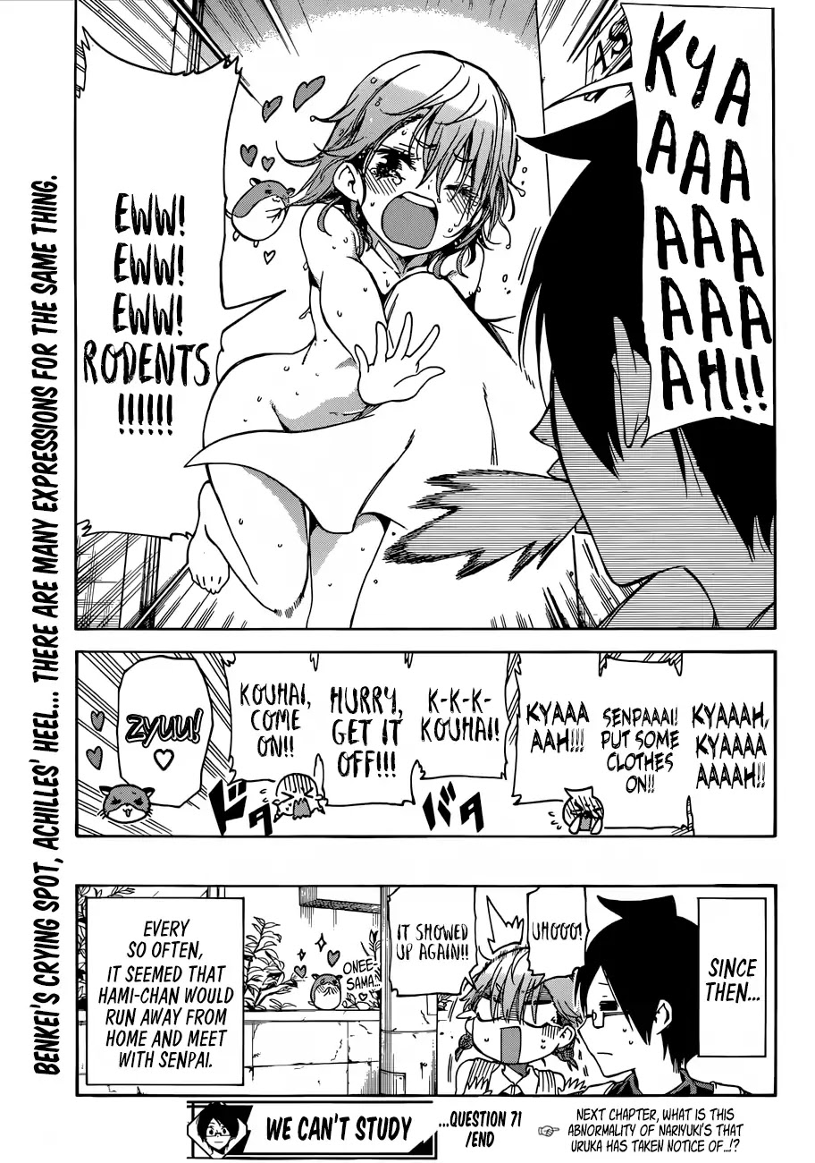 Bokutachi wa Benkyou ga Dekinai Chapter 71 page 20 - Chapter 71: And Yet, The Predecessor, Too, Can Be Shaken In A Moment Of [X]