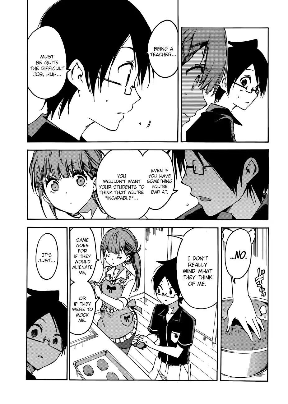 Bokutachi wa Benkyou ga Dekinai Chapter 74 page 14 - Chapter 74: Sometimes, The Predecessor Scrutinizes [X] full of Hardships as Well