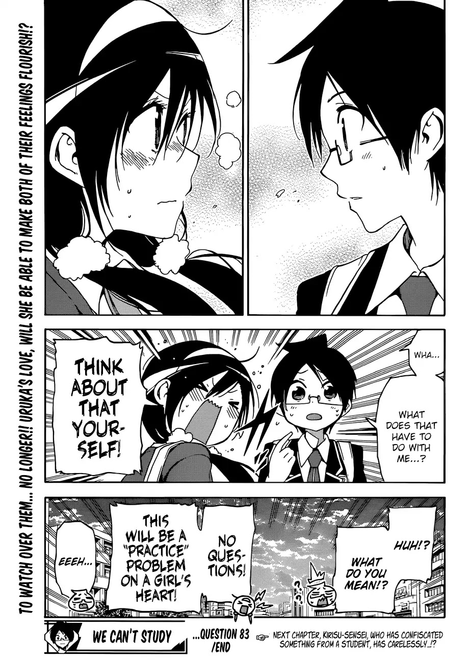 Bokutachi wa Benkyou ga Dekinai Chapter 83 page 22 - Chapter 83: Yet Again, The Genius Dances Around in [X]'s Antics