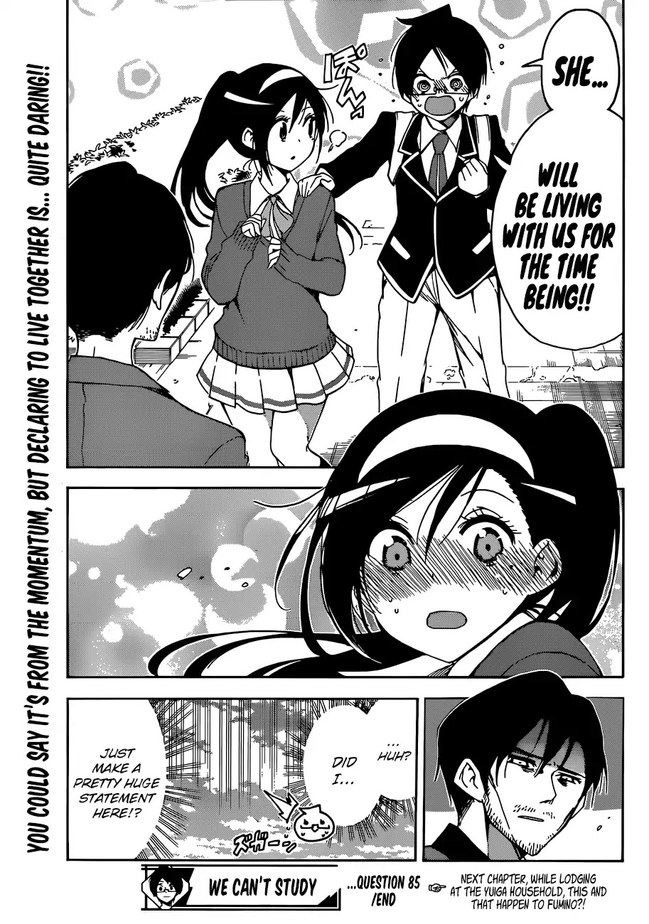 Bokutachi wa Benkyou ga Dekinai Chapter 85 page 20 - Chapter 85: Naming the Beloved Star [X] ①