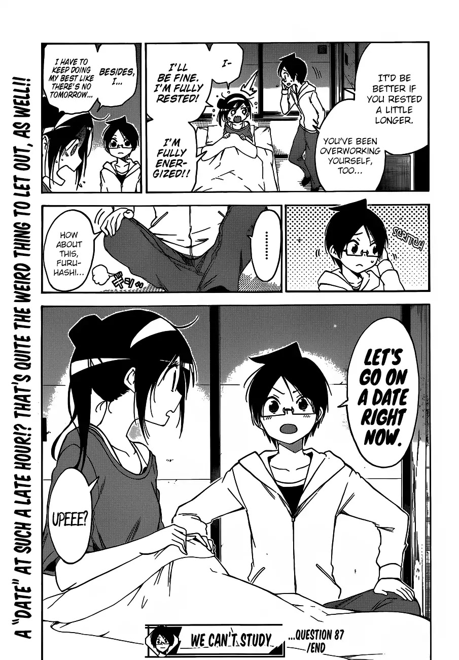 Bokutachi wa Benkyou ga Dekinai Chapter 87 page 20 - Chapter 87: Naming the Beloved Star [X] ③