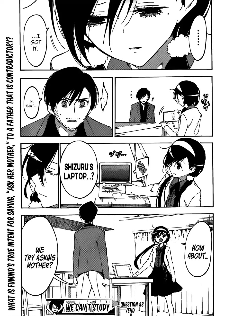 Bokutachi wa Benkyou ga Dekinai Chapter 88 page 21 - Chapter 88: Naming The Beloved Star [X] ④