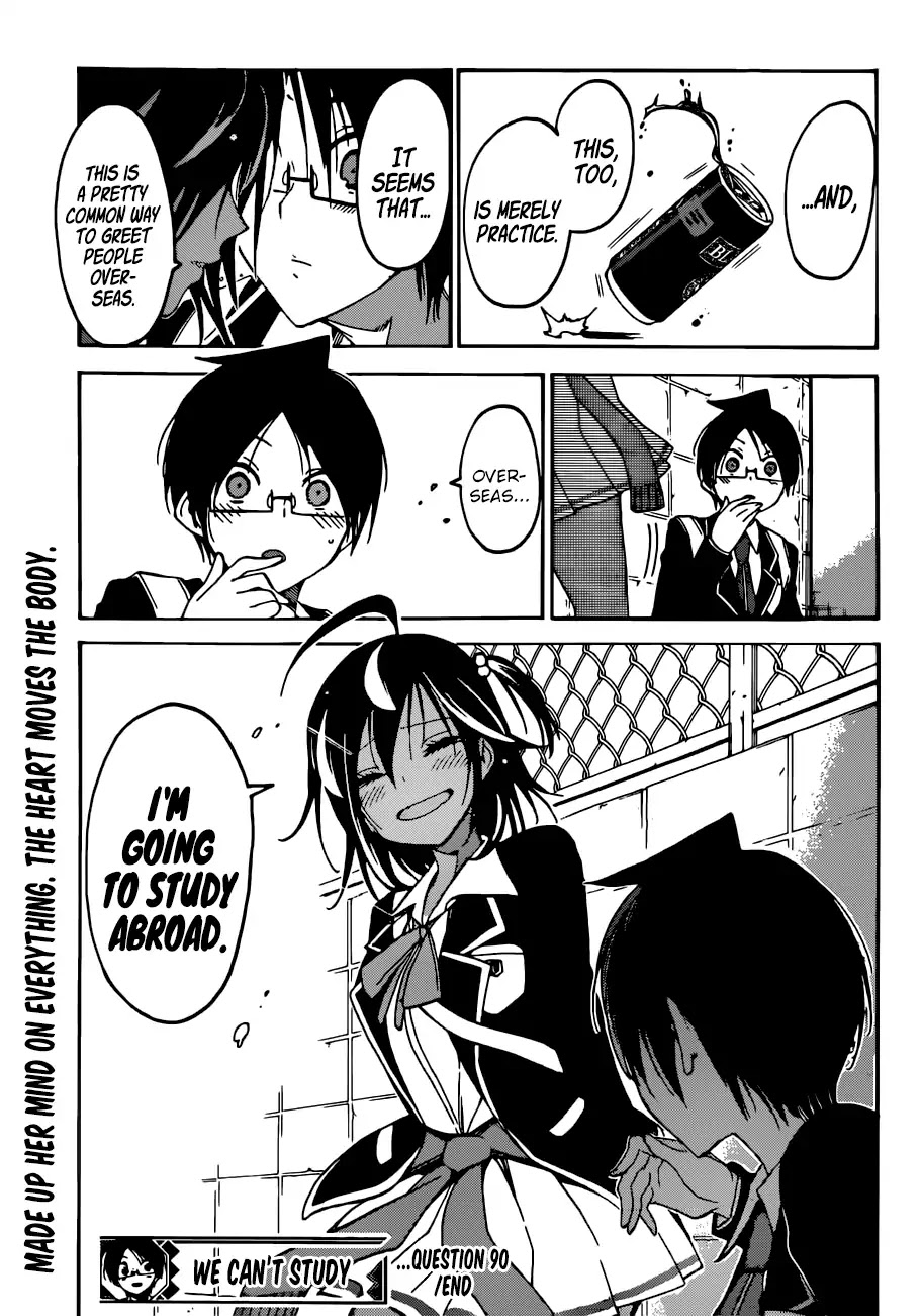 Bokutachi wa Benkyou ga Dekinai Chapter 90 page 20 - Chapter 90: The Shore-side Genius Sometimes Does [X] While Boasting