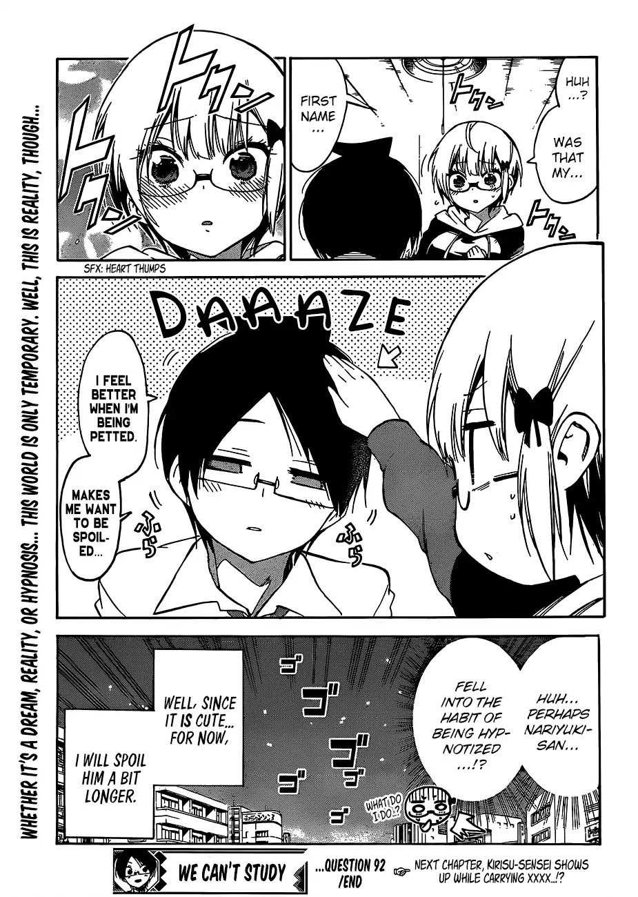 Bokutachi wa Benkyou ga Dekinai Chapter 92 page 22 - Chapter 92: Question 92: Sometimes, The Genius Means Well by Priming The [X]