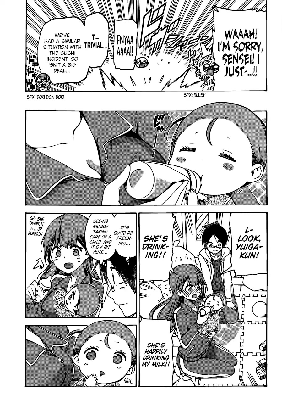 Bokutachi wa Benkyou ga Dekinai Chapter 93 page 10 - Chapter 93: The Predecessor Inappropriately Fosters an [X] She's Never Had Before
