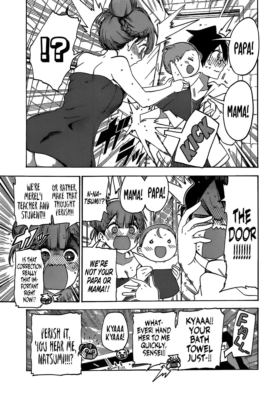 Bokutachi wa Benkyou ga Dekinai Chapter 93 page 14 - Chapter 93: The Predecessor Inappropriately Fosters an [X] She's Never Had Before