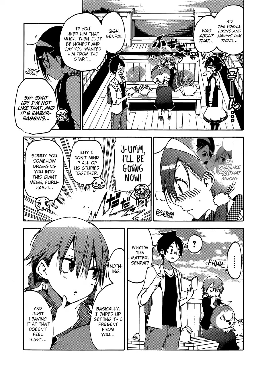 Bokutachi wa Benkyou ga Dekinai Chapter 94 page 12 - Chapter 94: Sometimes, The Predecessor Superimposes [X] Over That Endearing Appearance