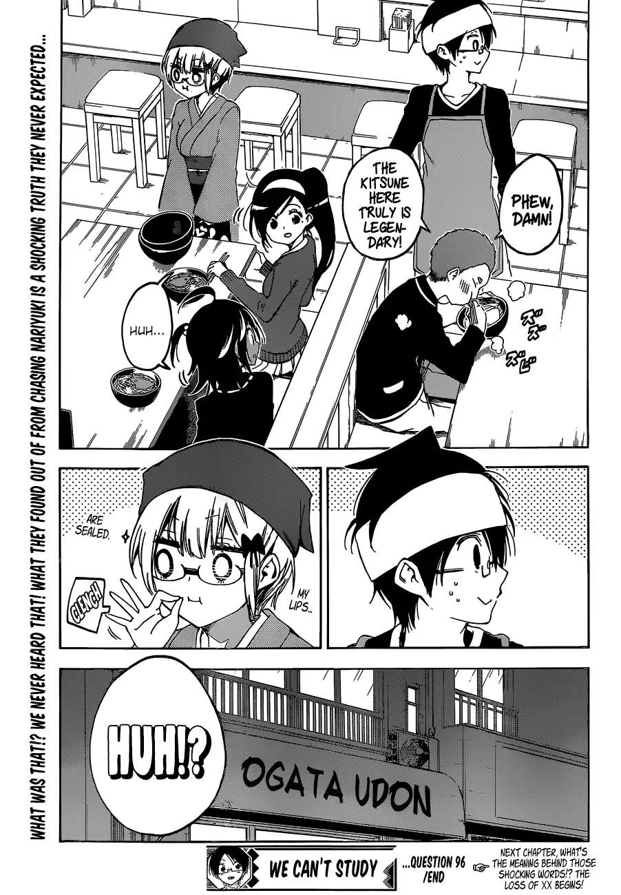 Bokutachi wa Benkyou ga Dekinai Chapter 96 page 20 - Chapter 96: In a Busy Manner, He Hides [X] From The Geniuses