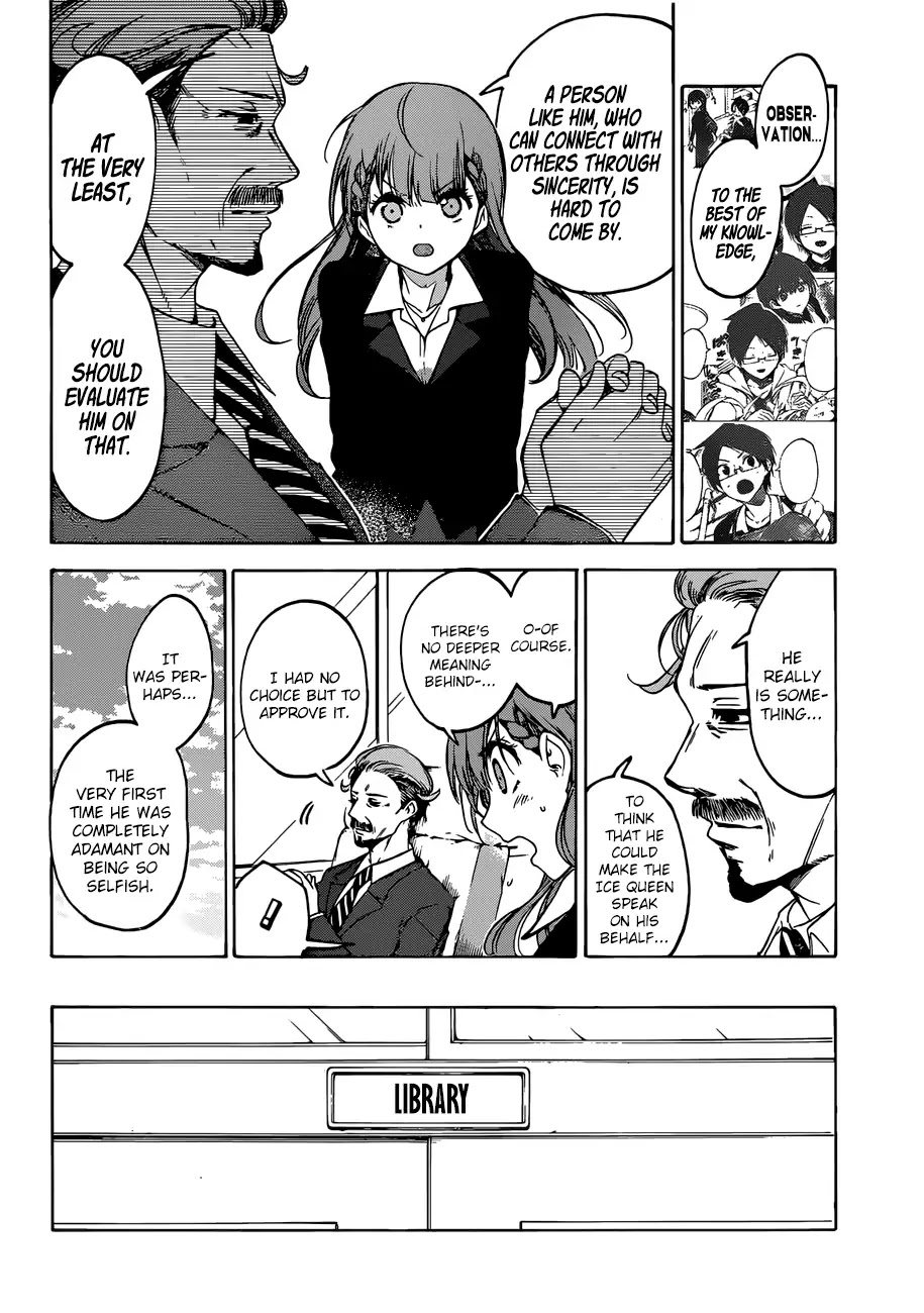 Bokutachi wa Benkyou ga Dekinai Chapter 97 page 5 - Chapter 97: In The Silence of His Absence, it Aptly Becomes [X] for The Genius