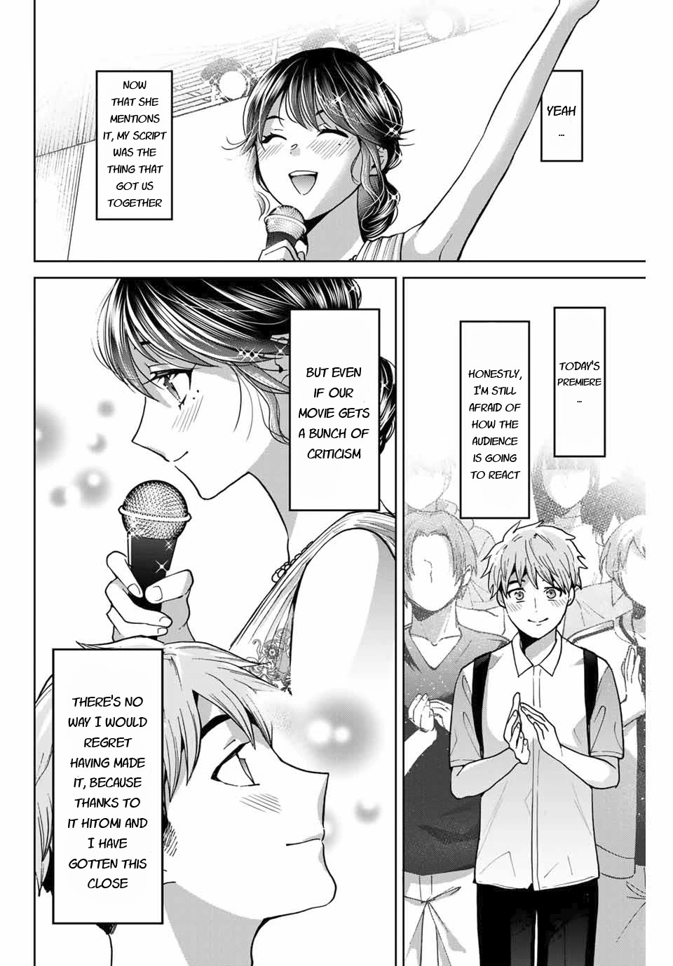 Bokutachi wa Hanshoku wo Yameta Chapter 27 page 4 - Chapter 27: The Premiere
