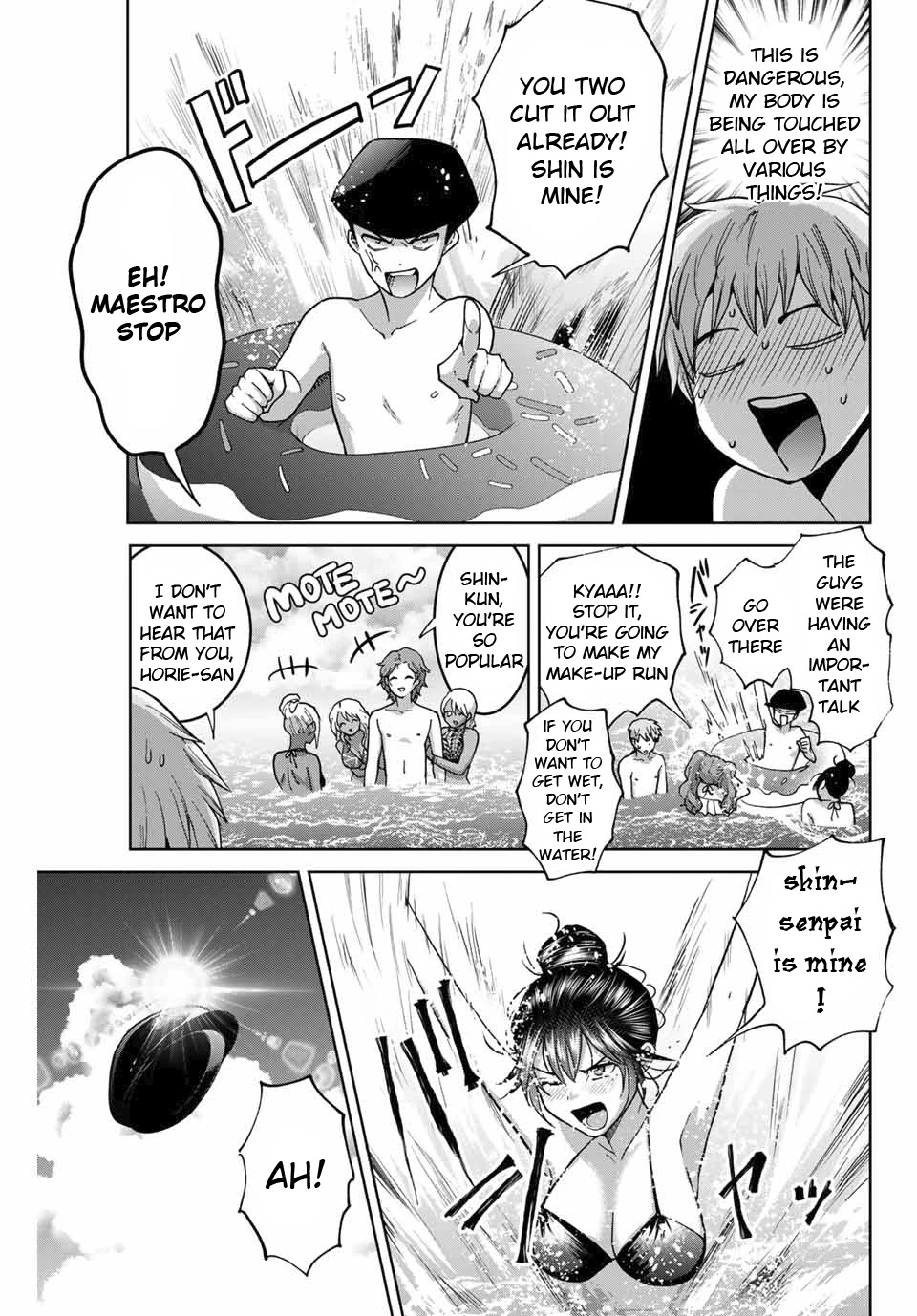 Bokutachi wa Hanshoku wo Yameta Chapter 29 page 19 - Chapter 29: The Pool