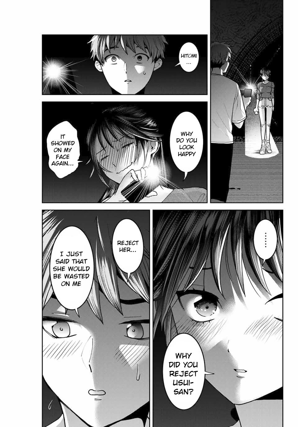 Bokutachi wa Hanshoku wo Yameta Chapter 30 page 13 - Chapter 30: The Dark Tunnel