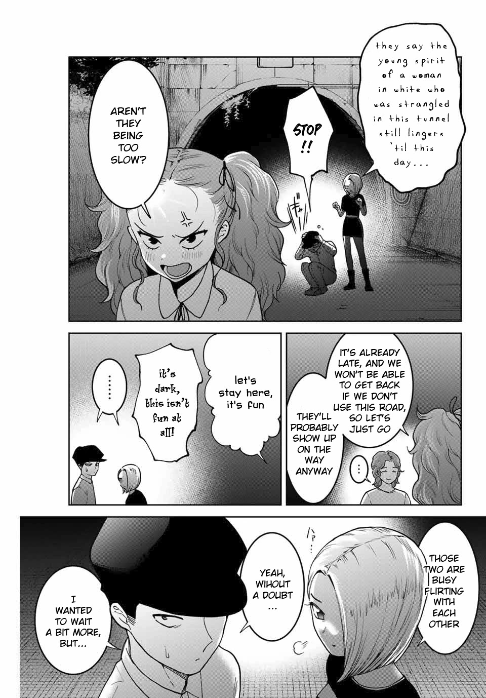 Bokutachi wa Hanshoku wo Yameta Chapter 30 page 17 - Chapter 30: The Dark Tunnel