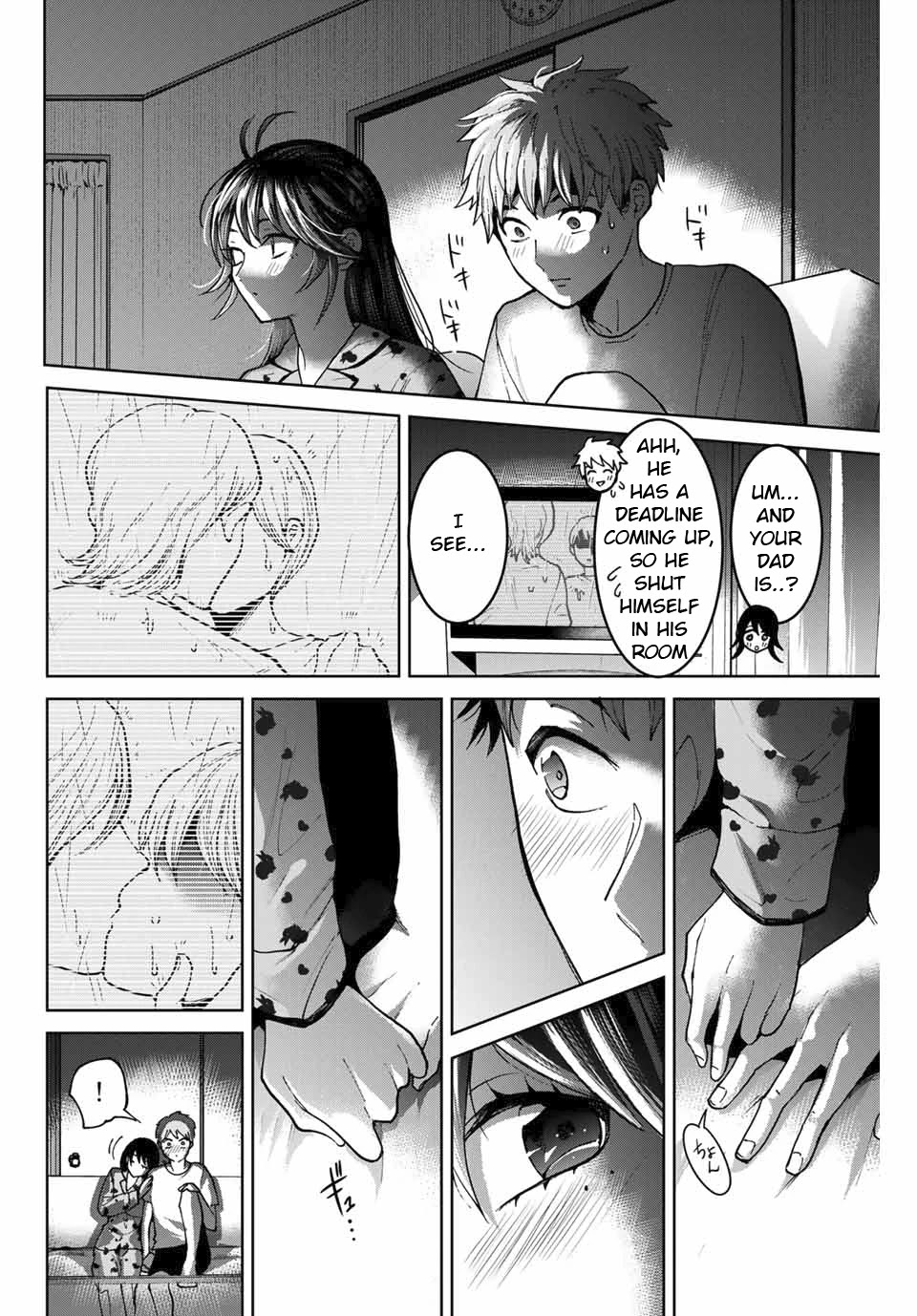 Bokutachi wa Hanshoku wo Yameta Chapter 33 page 16 - Chapter 33: Sleepover
