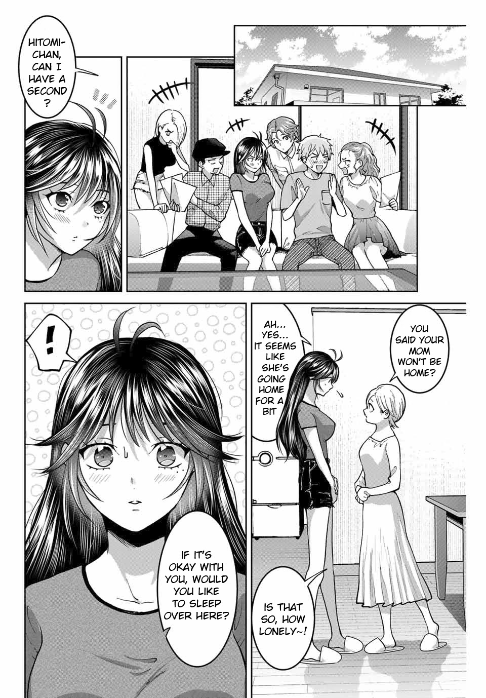 Bokutachi wa Hanshoku wo Yameta Chapter 33 page 2 - Chapter 33: Sleepover