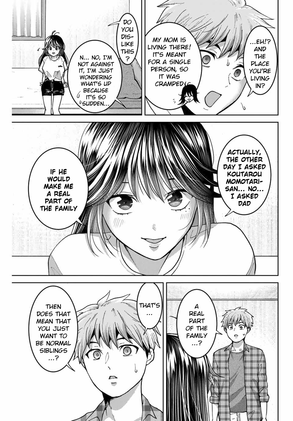 Bokutachi wa Hanshoku wo Yameta Chapter 34 page 13 - Chapter 34: True Family