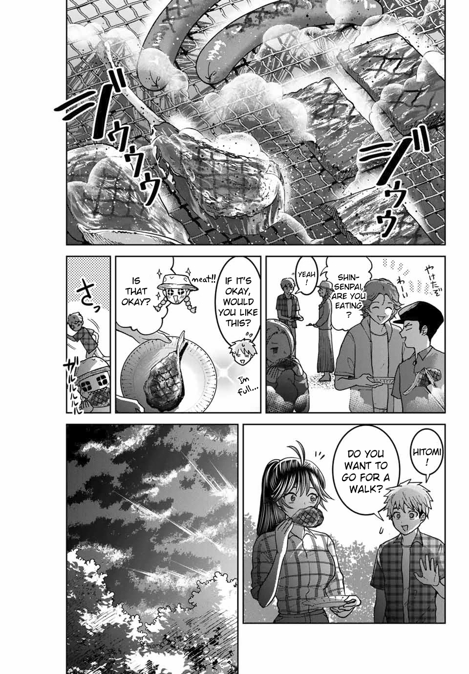 Bokutachi wa Hanshoku wo Yameta Chapter 36 page 11 - Chapter 36: Barbecue