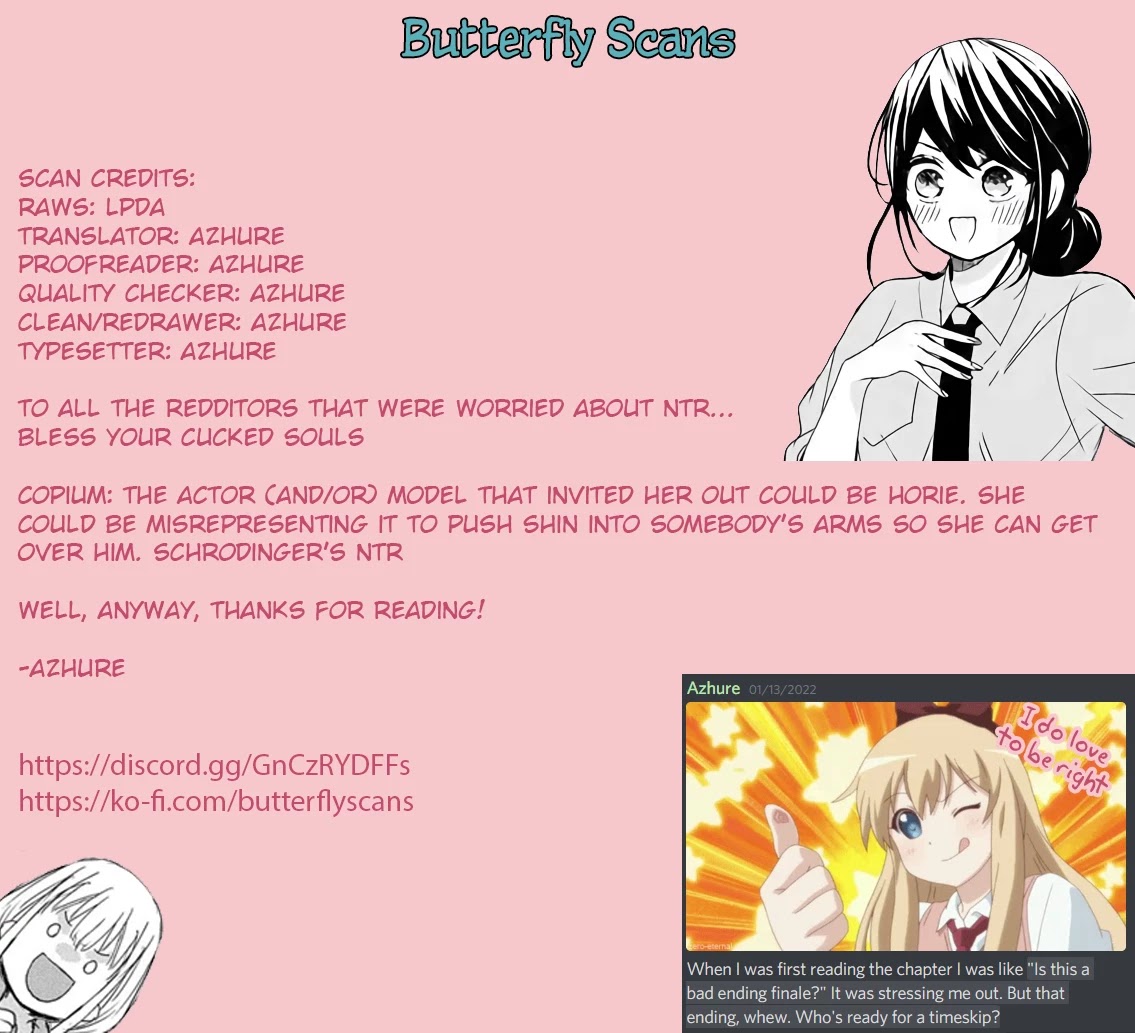 Bokutachi wa Hanshoku wo Yameta Chapter 45 page 21 - Chapter 45: Return