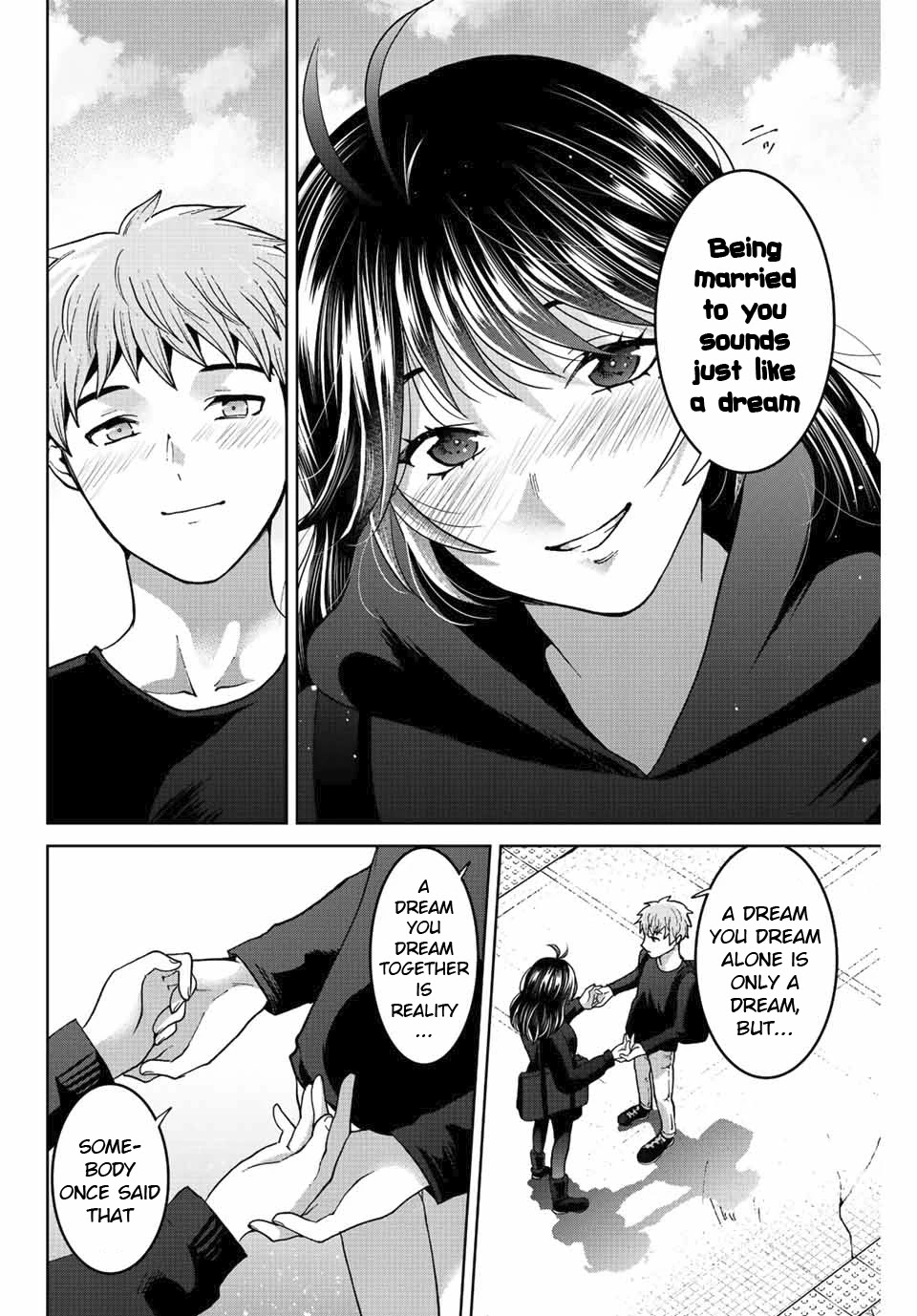 Bokutachi wa Hanshoku wo Yameta Chapter 50 page 12 - Chapter 50: Alone Together
