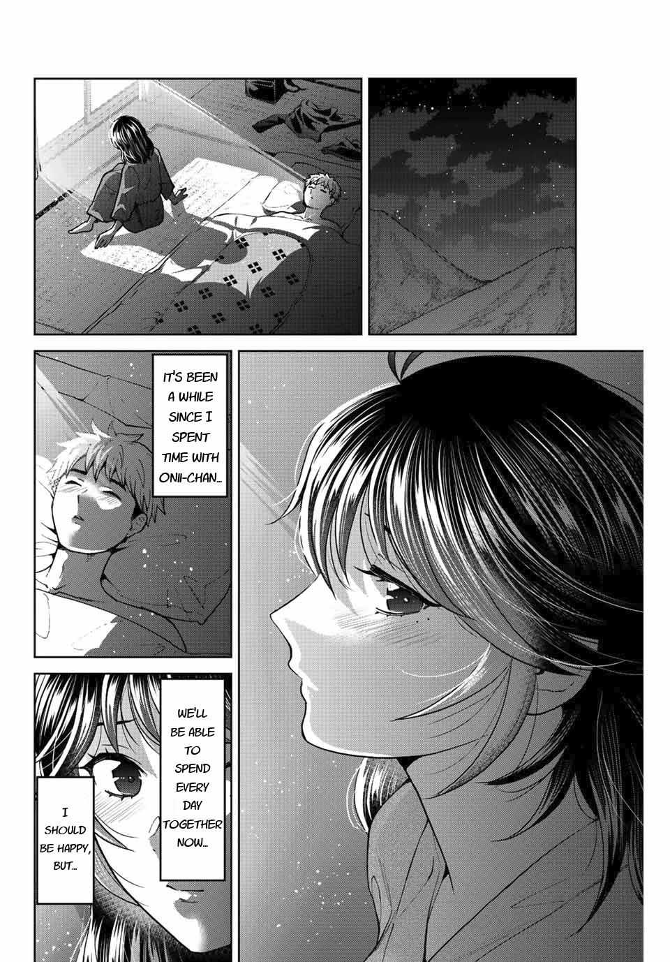 Bokutachi wa Hanshoku wo Yameta Chapter 50 page 16 - Chapter 50: Alone Together