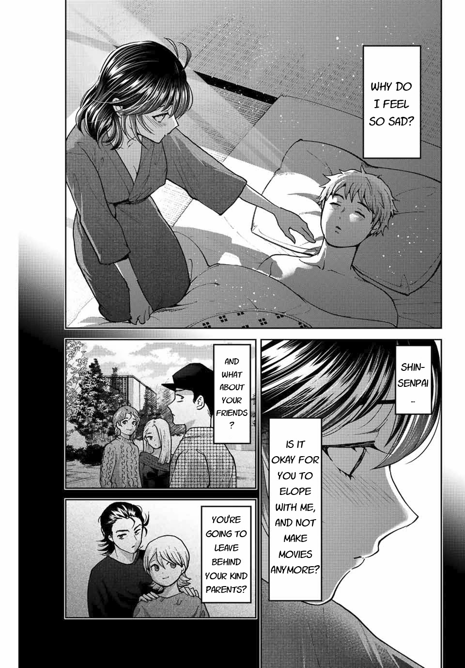 Bokutachi wa Hanshoku wo Yameta Chapter 50 page 17 - Chapter 50: Alone Together