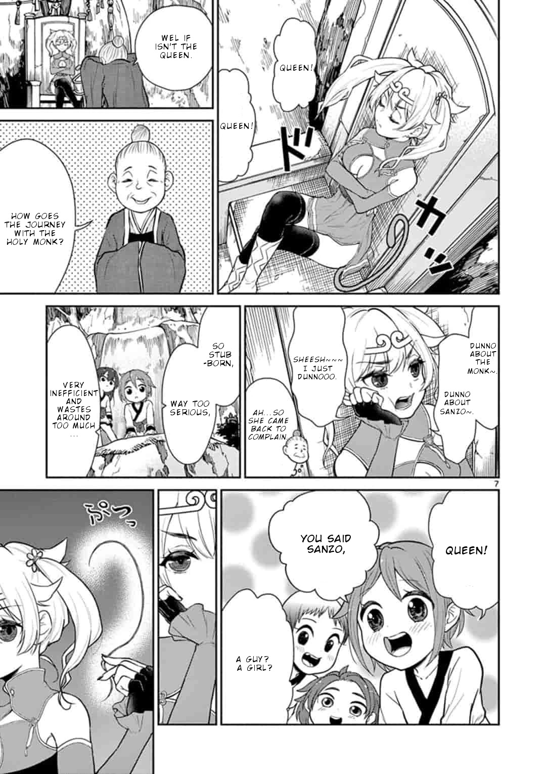 Bonnou☆Saiyuuki Chapter 3 page 8 - Chapter 3: Goku the queen