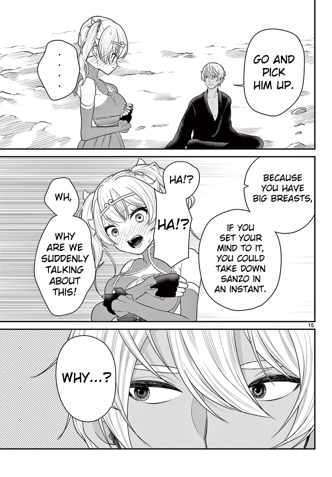 Bonnou☆Saiyuuki Chapter 35 page 15 - Chapter 35: Goku's Impatience