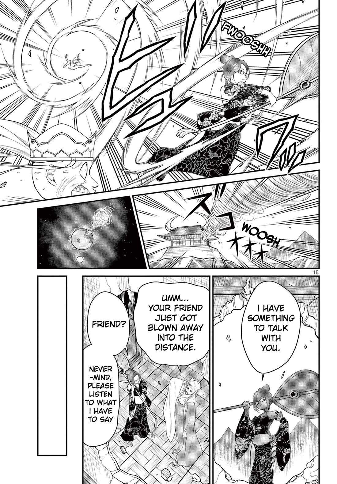 Bonnou☆Saiyuuki Chapter 36 page 15 - Chapter 36: Run, Rasetsujo!!