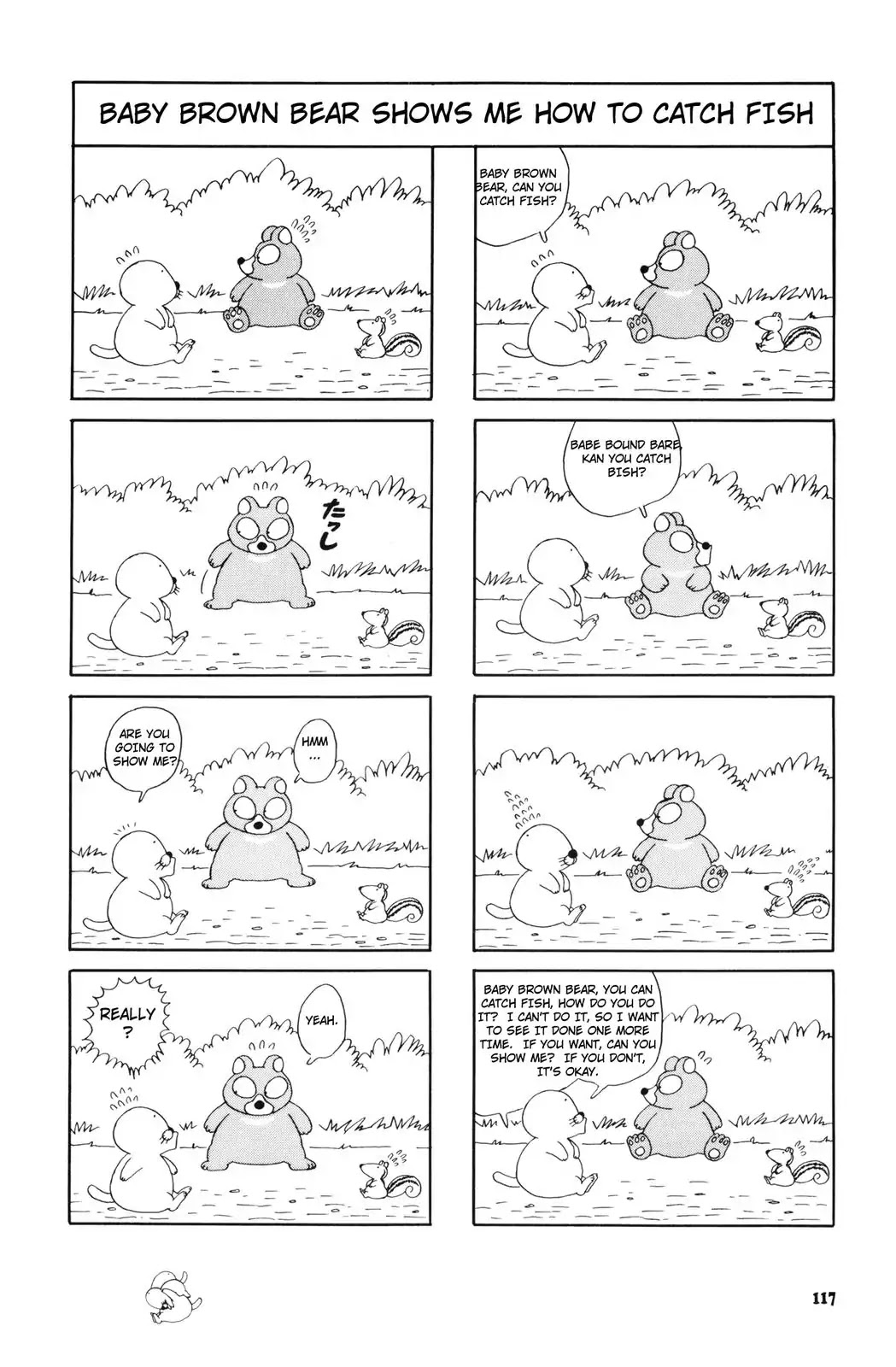 Bonobono Chapter 32 page 7 - Chapter 32: Baby Brown Bear Got Fish