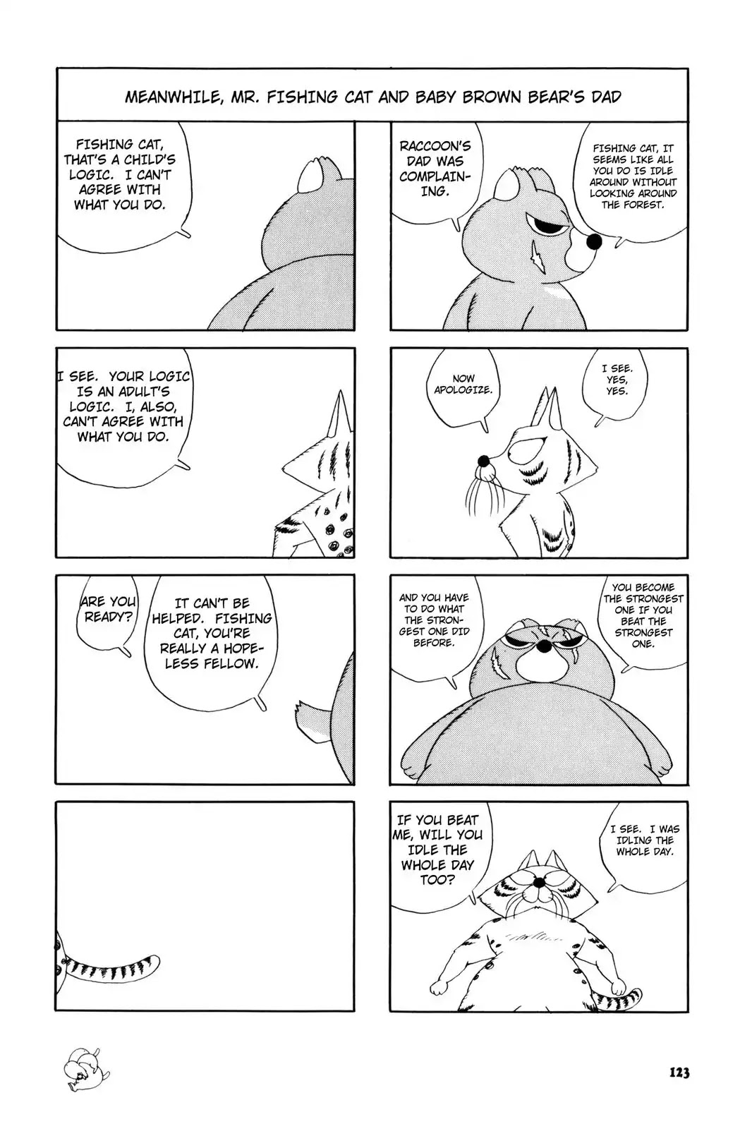 Bonobono Chapter 33 page 5 - Chapter 33: Baby Brown Bear Catches Fish