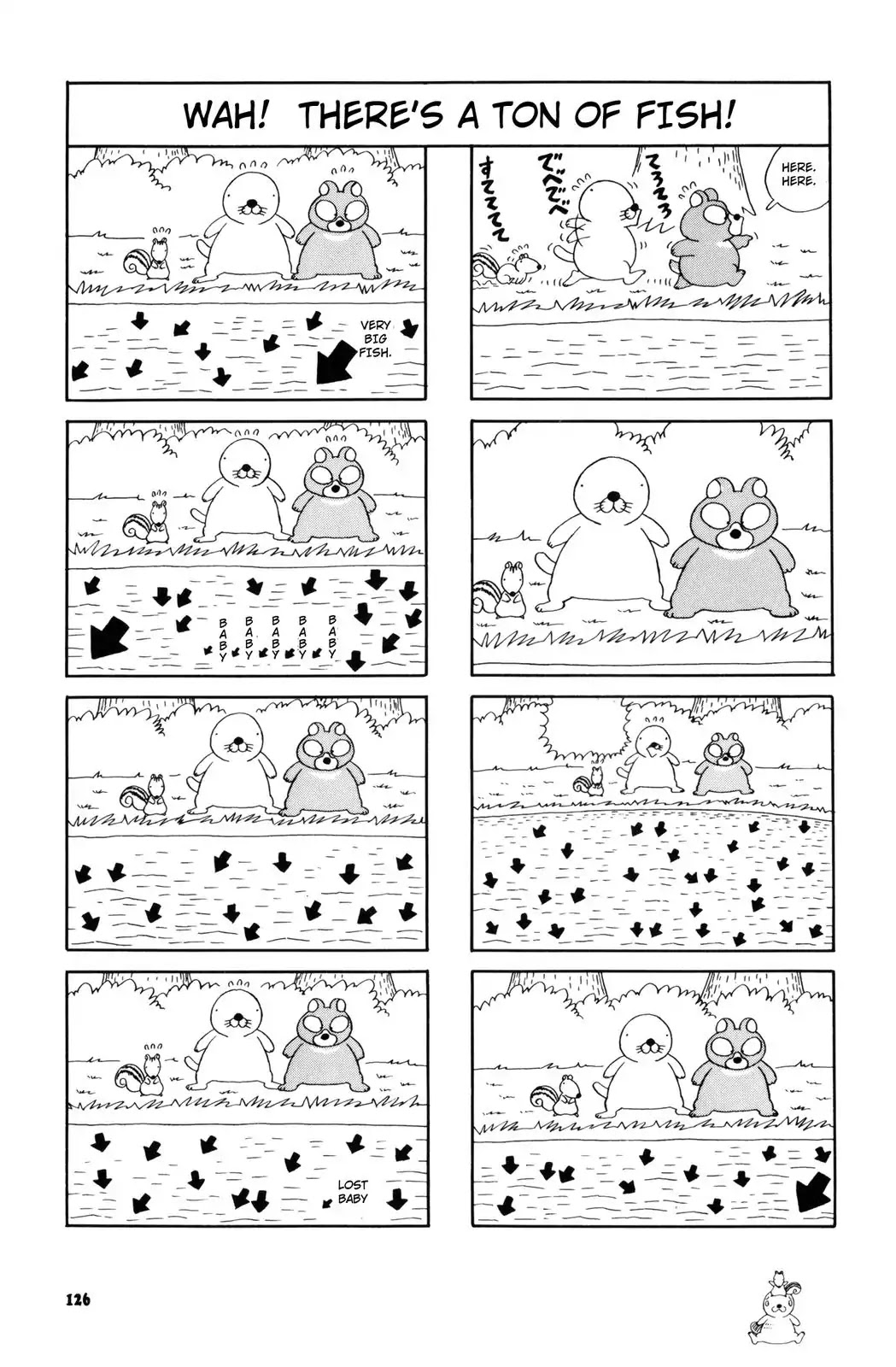 Bonobono Chapter 33 page 8 - Chapter 33: Baby Brown Bear Catches Fish