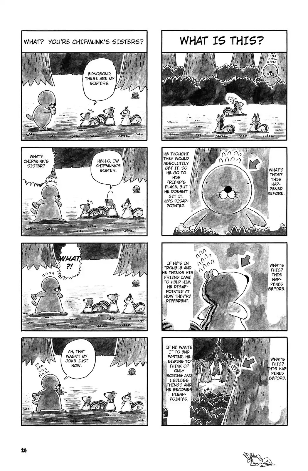 Bonobono Chapter 37 page 4 - Chapter 37: Chipmunk Can Take It