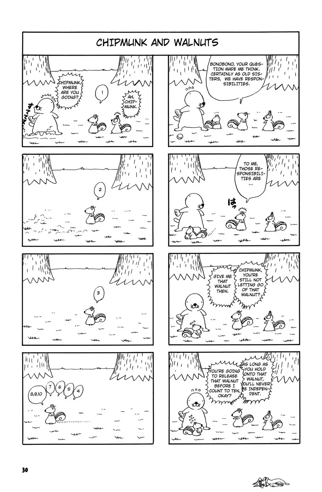 Bonobono Chapter 37 page 8 - Chapter 37: Chipmunk Can Take It